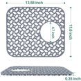 thumbnail image 2 of Txlixc Almohadilla de drenaje del fregadero de la cocina, protector multifuncional resistente al calor de color sólido Txlixc moda, 2 of 9