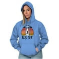 thumbnail image 4 of Aliens Exist UFO Beam Cool Believers Unisex Plus Fleece Graphic Hoodie Brisco Brands 2X, 4 of 5
