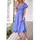 thumbnail image 5 of Vestido PRETTYGARDEN Midi con Mangas Abullonadas y Escote Cuadrado Talle Medio, 5 of 8