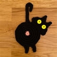 thumbnail image 1 of Xihbxyly Almohadilla Absorbente para Trasero de Gato, Diseño Tejido Divertido, Material Absorbente, Fácil de Limpiar, Decoración para El Hogar y La Oficina, Regalo Ideal para Amantes de Los Gatos, 15, 1 of 5