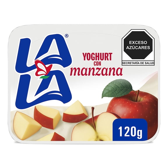 Yoghurt batido Lala con manzana natural y proteínas 120 g