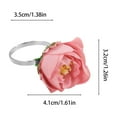 thumbnail image 3 of QIPOPIQ Napkin Rings Valentine's Day Roses Napkin Rings Wedding Table Ornaments Napkin Rings Hotel Decoration, 3 of 7