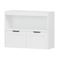 thumbnail image 3 of Homy Casa Kids Storage Cabinet with Rolling Bins, Toy Organizer Accent Cabinet for Playroom, 3 of 6