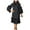 Black, variant on RGDYPKO Elegant Dresses For Women Women's Fashion Casual Ruffle Hem Flare Sleeve Plus Size Maxi Dress Suitable For Various Activities