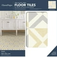 thumbnail image 3 of FloorPops! Isosceles Yellow and Gray Peel & Stick Vinyl Floor Tiles 10 Tiles/10 sq.ft, 3 of 5