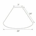 thumbnail image 5 of Aspen Creative 32592 Transitional Hardback Empire Shaped Spider Construction Lamp Shade in Grey, 23" wide (7" x 23" x 14"), 5 of 5