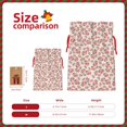 thumbnail image 3 of KLL Rose Flowers for Christmas Gift Bag,Holiday Bags for Gifts Christmas Bags & Drawstring Gift Pouch Reusable Holiday Gift Bags & Party Favor Bags (1 PCS)-Medium, 3 of 9