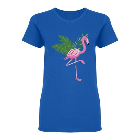 Exotic Pink Flamingo Design Shaped Tee Women's -Image by Shutterstock