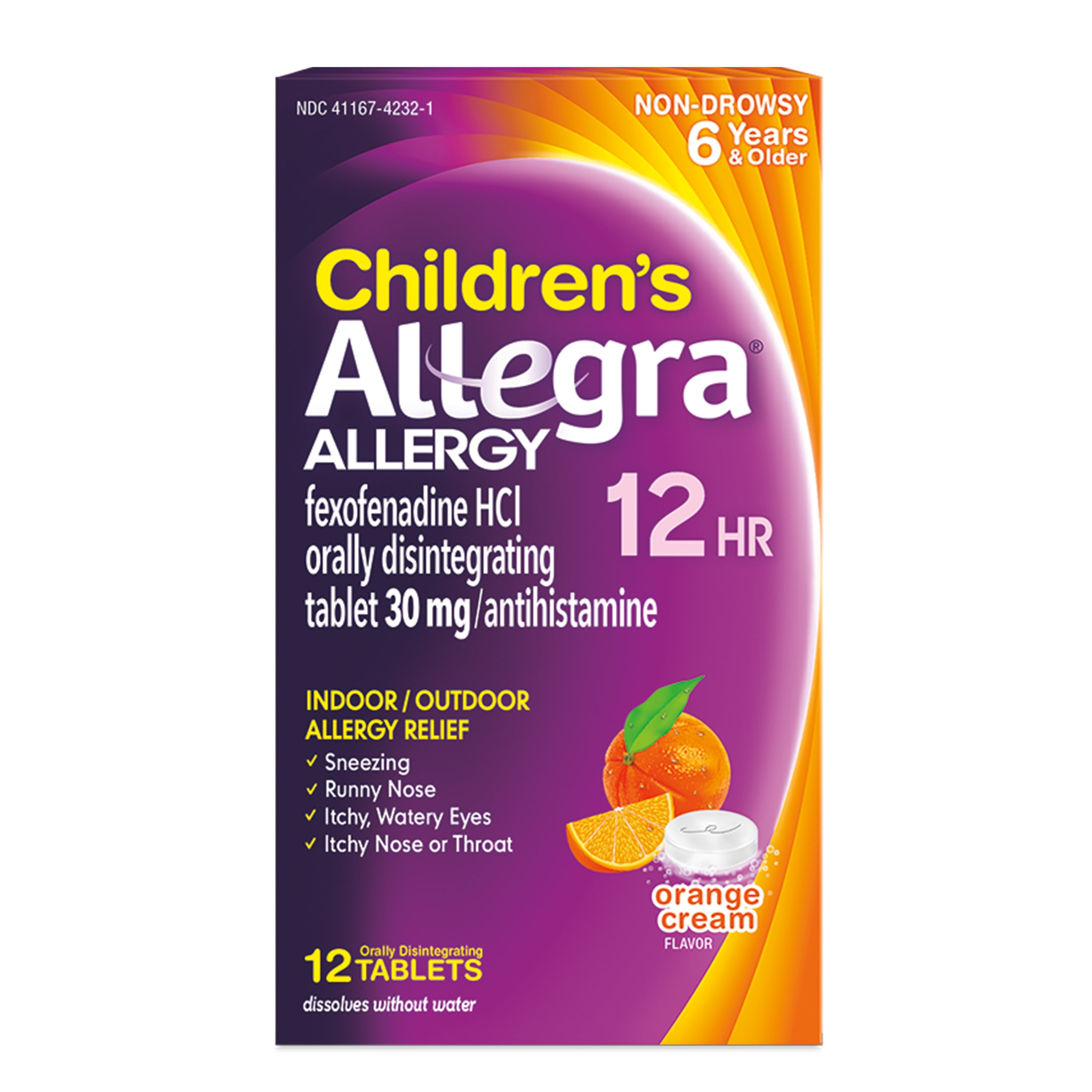 Allegra Children's 12HR Orally Disintegrating Tablets (12 Ct) Walmart