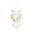thumbnail image 2 of Macrame Wall Hanging Boho Leaf Woven Tapestry, Bohemian Chic Home Decor Modern Handmade Leaves Feather Wall Art Decorations for Bedroom Living Room Apartment Ornament, 2 of 8