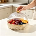 thumbnail image 3 of Clear Candy Bowl with Secure Lid, Large Transparent Fruit Serving Bowl, Food Grade Storage Container for Snacks, Cookie, Coffee Table Home Decor, 3 of 5