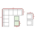 thumbnail image 3 of Living Source International 11-Piece Sectional Set w/ Cushion in Gray, 3 of 5