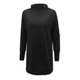 thumbnail image 4 of Vestido de punto de mujer para otoño-invierno: poliéster, cuello redondo, manga larga, informal, 4 of 4