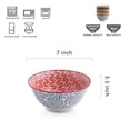 thumbnail image 2 of Selamica Juego De Tazones De Cereales De Porcelana De 7 Pulgadas - Juego De 6 Tazones De Cerámica Juego De Tazones De Sopa Para Ensalada De Sopa De Cereales Y Pasta Colores Surtidos, 2 of 5