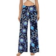 thumbnail image 2 of Women's Stretchy Wide Leg Palazzo Lounge Pants Casual Comfy High Waist Palazzo Pants, 2 of 8
