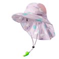 thumbnail image 4 of Oiyii Newborn Girl's Upf‑Protective Sun Hats Ocean Animal Printed Beach Excursion Bucket Hats Kids Headwear, Purple, 4 of 4