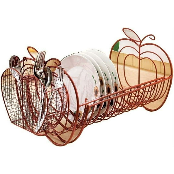 JUMBL Expandable Apple Dish Rack - Durable Kitchen Organizer