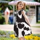 thumbnail image 5 of Balery Cow Skin 2 Camisón de princesa para niñas, pijama de algodón con mangas abullonadas, suave y bonito.-Large, 5 of 6