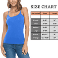 thumbnail image 6 of M&M SCRUBS Women's Soft and Breathable Cotton Stretch Camisole with Adjustable Strap Tank Top (True Royal Blue, Small), 6 of 6