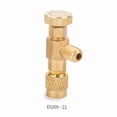 thumbnail image 2 of Refrigerant Charging Valve Copper Control Valve Minimize Refrigerant Loss with All Copper Thimble and Connector for R410a and R22, 2 of 7
