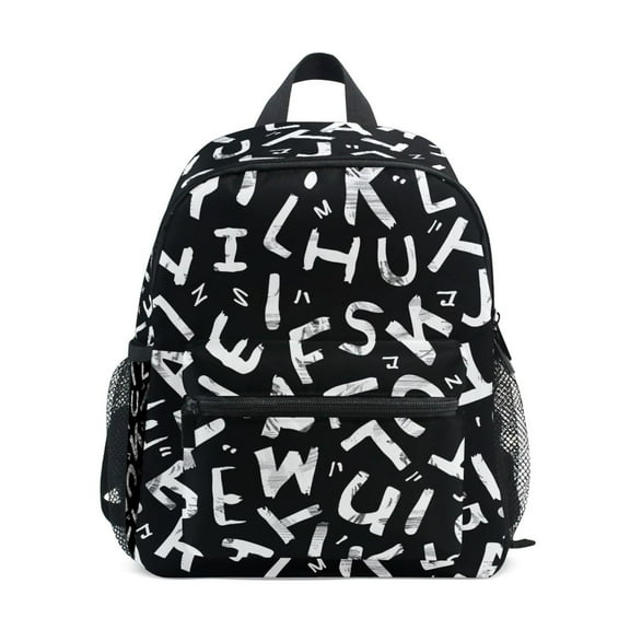 ALAZA Alphabet Pattern School Backpack Small Bookbag Mini Bags