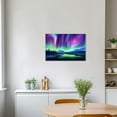 thumbnail image 4 of ZHONGYUTONG Northern Lights Wall Art Colorful Aurora Borealis Painting Forest Mountain Canvas Prints Nature Landscape Home Decor Framed (16.00" x 24.00"), 4 of 5