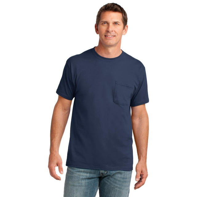 Port & Company T-Shirt de Poche en Coton pour Homme PC54P