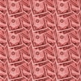 thumbnail image 1 of Ahgly Company Machine Washable Indoor Square Transitional Red Area Rugs, 4' Square, 1 of 7