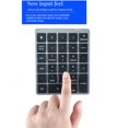 thumbnail image 3 of Bluetooth Number Pad Rechargeable 28 Keys Wireless Mini Numeric Keypad Numpad for Tablet Computer Black, 3 of 5