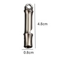 thumbnail image 2 of Silbato de emergencia de titanio para exteriores, silbatos de supervivencia con cordón para acampar, hacer senderismo y deportes., 2 of 5
