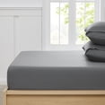 thumbnail image 3 of Sábana bajera ajustable Sweet Home Collection Twin Grey de microfibra, 3 of 5