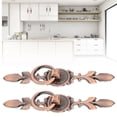 thumbnail image 4 of Pendant Handle, 2 Sets Ring Pull Round Single Hole Handles Ring Pull, Modern And Simple Shape, Easy To Install, For Wardrobes Drawer Furniture 231 Large Antique Copper, 4 of 8