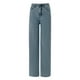 thumbnail image 5 of Vaqueros holgados de talle bajo para mujer - Pantalones vaqueros elásticos rectos y anchos de corte holgado estilo boyfriend, 5 of 6