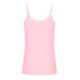 thumbnail image 7 of Pxxlle Womens Tank Tops Plus Size Spaghetti Straps Camisole Solid Color Sleeveless Top Summer Going Out Clothing Pink XXXXL, 7 of 7