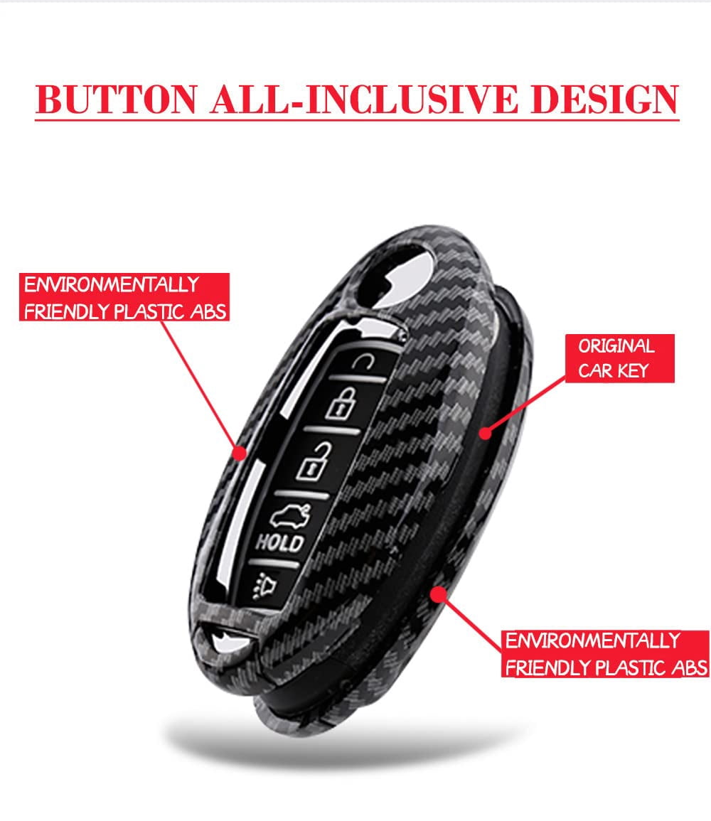 5 Buttons Key Holder Fit for Nissan Smart Remote Key Fob Cover Case Fit for Infiniti ompatible with Nissan Altima Maxima Murano Pathfinder Rogue Armada /Fit for Infiniti EX35, FX35, FX37, FX50, G25,
