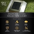 thumbnail image 6 of Classy Caps Stainless Steel Solar Path Light - For Driveways, Gardens, Pathways, Docks and Lawns, 6 of 9