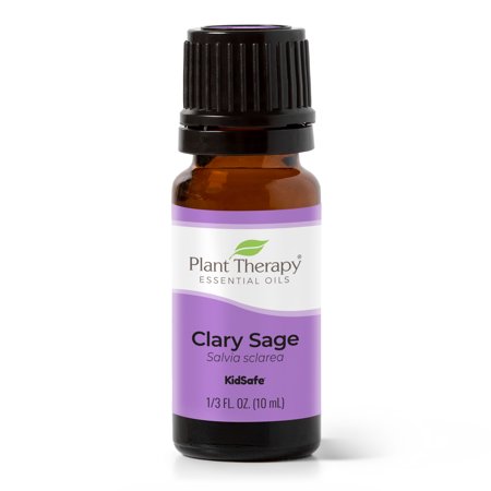 Plant Therapy Clary Sage Essential Oil 100% Pure, Undiluted, Natural Aromatherapy, Therapeutic Grade 10 mL (1/3 fl oz)