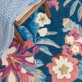 thumbnail image 6 of SAFAVIEH Jardin Korbin Floral Wool Area Rug, Blue/Pink, 8' x 10', 6 of 8