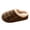 Brown, variant on Women's Retro Plaid Indoor Slippers Fleece Lined Closed Toe Slip On Thick Platform Warm Non Slip Bedroom Shoes