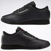 Reebok Womens Princess Sneaker BLACK/WHITE/