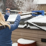 Snow Joe 2-in-1 Windshield Ice Scraper and Snow Broom, Extendable Winter Car Cleaning Tool