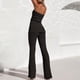 thumbnail image 1 of Conjunto de pantalones Cgtredaw de pernera ancha con pliegues en la parte superior sin tirantes, 1 of 1