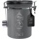 thumbnail image 1 of Bote extra grande de 38 oz para granos/35 oz de café molido - Contenedor de almacenamiento de café Harina de té Acero inoxidable hermético con válvula de liberación de dial de fecha Cuchara, 1 of 5