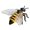 1 Pcs, variant on Ksopiavobs Realistic Animal Figures Honeybee Figurines Insect Toy, Science Project, Cake Topper, Early Educational Toys Birthday for Toddlers Kids Age 3 4 5