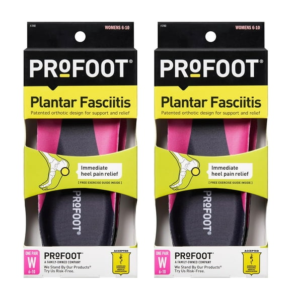 Plantillas ortopédicas PROFOOT para mujeres con fascitis plantar de 6 a 10 años, 2 pares