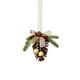 thumbnail image 2 of Fiudx Liquidación De Ofertas Flash Lazo De Campana, Decoración De Árbol De Navidad Natural, Colgante Pequeño, Suministros De Decoración Navideña, 2 of 3