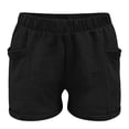thumbnail image 3 of Girl Shorts Pull on Black Shorts Elastic Girl Clothes Size 12-13 Years, 3 of 4