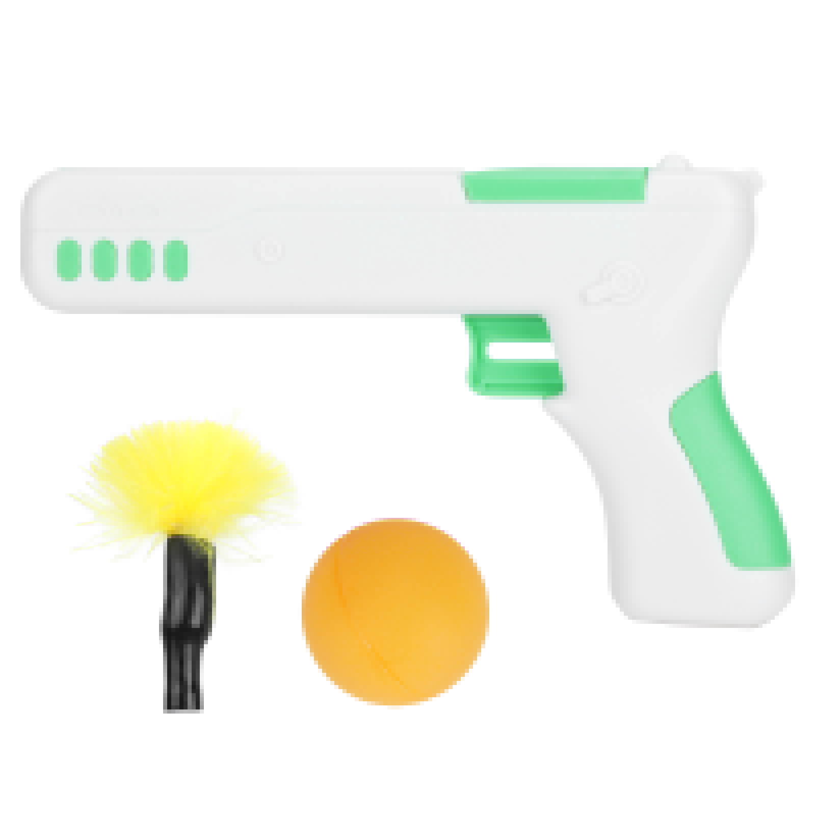thumbnail image 1 of Cat Rebound Teaser Gun Puzzle Interactive Toy Plastic with Funny Feather Stick and Ball Green, 1 of 6