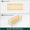 thumbnail image 6 of Smiry Shoe Rack 2 Tier, Stackable Bamboo Shoe Organizer, Shoe Storage for Closet, Entryway and Bedroom, Natural, 6 of 7