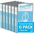 thumbnail image 1 of Davis Group, Easyview Premium, Round Ring, Customizable, View Binder, 6 Pack, 1", 1 of 3